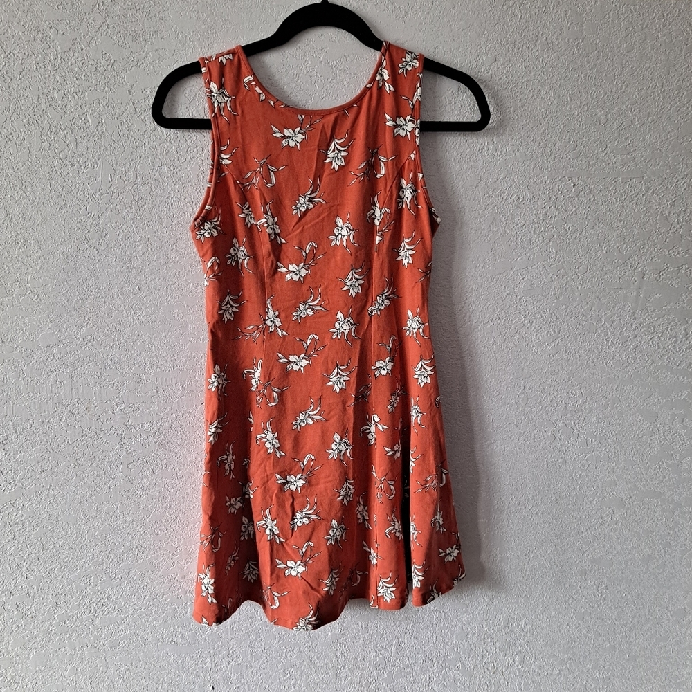 Forever 21 Burnt Orange Floral Dress